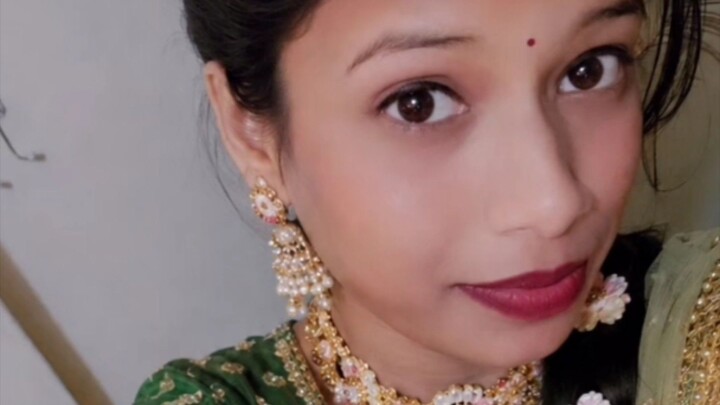indian girl ❤️ traditional lehenga indian desi look