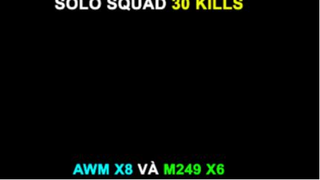 Solo vs Squad M249 x6 và AWM x8