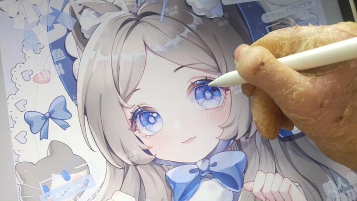 【บันทึกการวาด】มือไม่คล่องของฉันกลับกลายเป็นแมวน้อยน่ารัก!