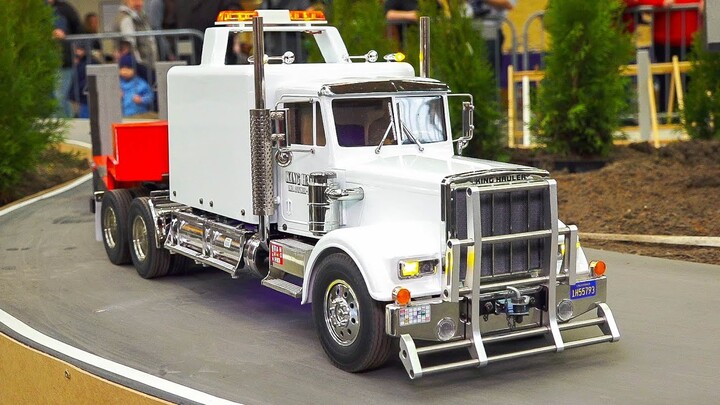 Rc Trucks and Tractors work hard!! Rc Model Truck King Hauler, Rc Dozer Liebherr, Remote Control