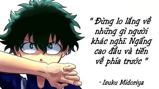 Những câu nói hay trong My Hero Academia (Học viện anh hùng) - phần 2