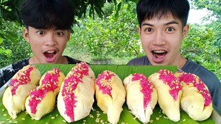 ทุเรียนยัดไส้ข้าวเหนียวมูล กินปิดท้ายปี65 จัดให้อิ่มแบบจุกๆ