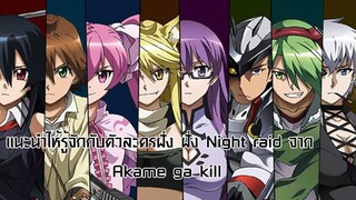 แนะนำให้รู้จักกับตัวละครฝั่ง ฝั่ง Night raid จาก  Akame ga kill