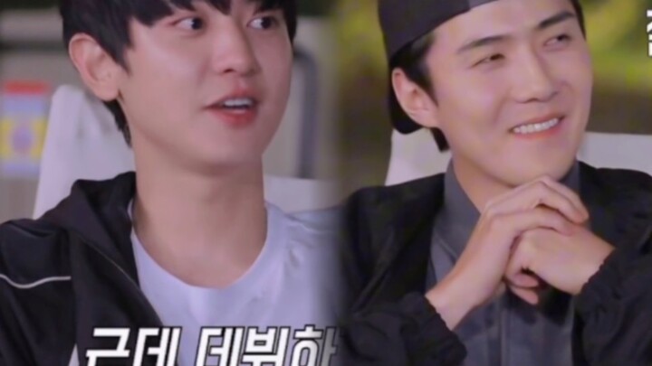 Chanyeol: Sehun awalnya adalah bayi kecil yang menggemaskan, tapi lama-kelamaan jadi susah diatur...