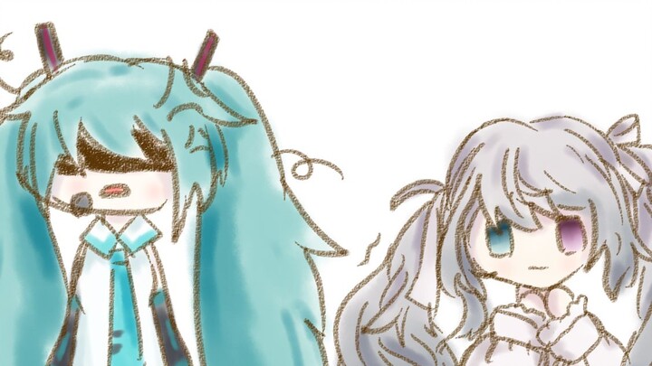 [pjsk handwriting] miku! The world is out of power!