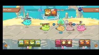 CryptoGame: Axie 4 Consecutive Victory | Watch how I used my cards