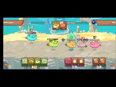 CryptoGame: Axie 4 Consecutive Victory | Watch how I used my cards