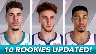 10 ROOKIE Face Scan Updates NBA 2K21 Current Gen (Updated Player Likeness)