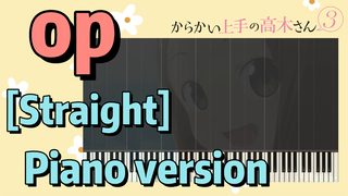 [Teasing Master Takagi san Season 3] op [Straight] Piano version