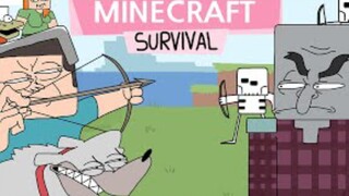 Animasi Rumput Minecraft: Hari Biasa