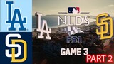 Dodgers vs. Padres Highlights Full HD 14-Oct-2022 Game 3 | ALDS - Part 2