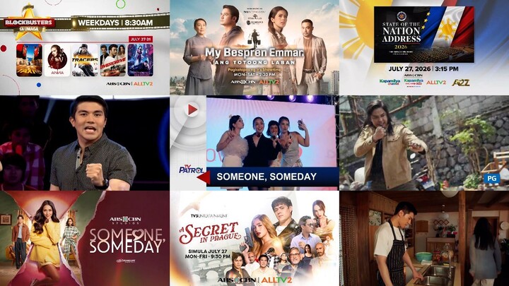 ABS-CBN sa ALLTV2 Commercial Break July 27, 2026 (Monday) (Someone, Someday & TV5 Shows)