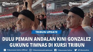 Dulu Skuad Andalan, Kini Cristian Gonzalez Dukung Timnas di Kursi Tribun