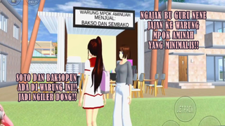 NGAJAK BU GURU NENE JAJAN KE WARUNG MPOK AMINAH!! ADA SOTO DAN BAKSO!?? SAKURA SCHOOL SIMULATOR