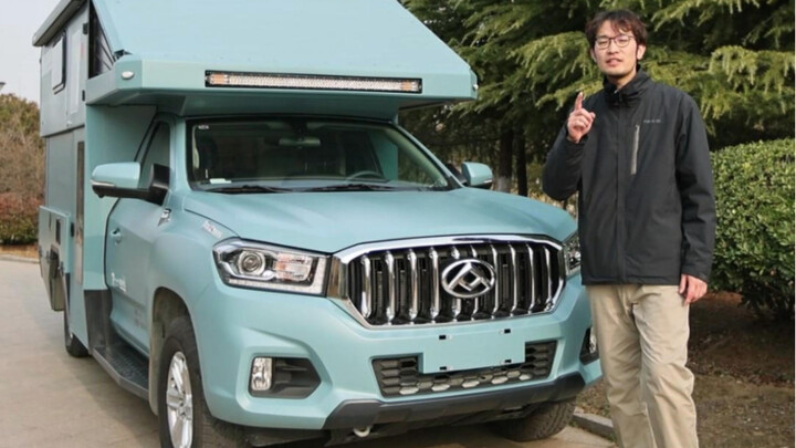 The first domestic hard-top four-wheel drive RV, which provides space for two people to travel and c