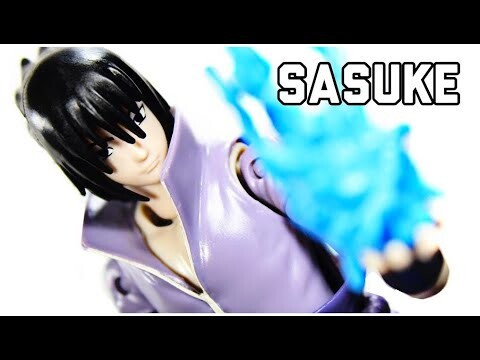 Anime Heroes Naruto Shippuden Sasuke Uchiha Action Figure Review Shonen Jump BANDAI America