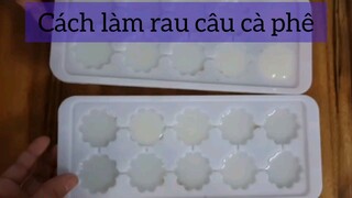 làm thạch dừa cà phê