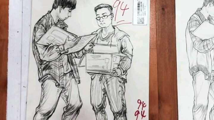 What do you think of these high-scoring sketch exam papers!