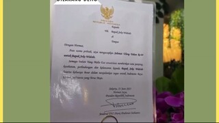 Joko Widodo dalam unggahan di Instagramnya, mengucapkan terima kasih kepada Presiden Prabowo Subiant