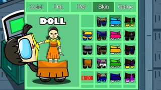 Squid Game Doll in Among Us Brawl Stars ◉ funny animation - 1000 iQ impostor