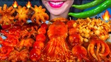 ASMR SPICY SEAFOOD BOIL *makanan laut pedas* 먹방 MUKBANG MASSIVE Eating Sounds