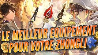 Les meilleurs armes et artéfacts pour Zhongli ! Comment préparer l'achon Géo ?! Genshin Impact FR