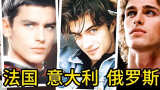 不同国家“天神下凡”第一美男！伊朗俄罗斯雕塑颜值，法国意大利帅成球草