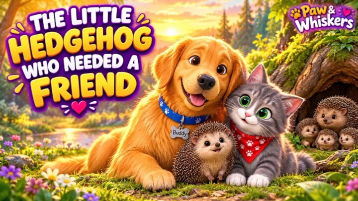 The Little Hedgehog who needed a Friend l Eps-4 l Paw & Whiskers l Buddy & Luna Helping Stories