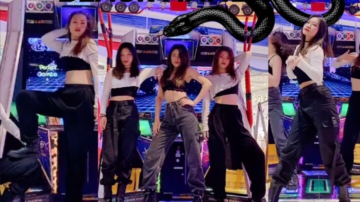 Snake Temptation Black Mamba-Aespa [Dancing Machine] Poisoned Version Back Dance [E Dance Fame]