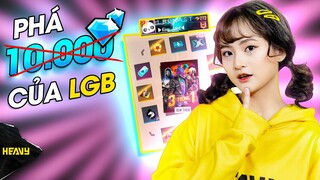 [Free Fire] Phá Hết 10.000 Kim Cương Của LBG | HEAVY Alice