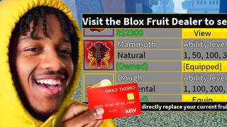 I Spent 50,000 Robux On The NEW Roblox Blox Fruits UPDATE 20.. MAMMOTH IS INSANE