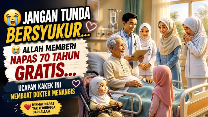 Jangan Tunda Bersyukur...😭 Allah Memberi Napas 70 Tahun Gratis...