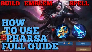 How to use Pharsa guide & best build mobile legends ml 2021