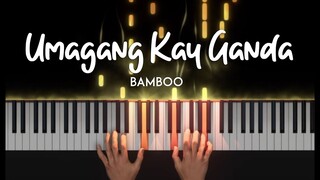 Umagang Kay Ganda (Bamboo version)  piano cover  | lyrics + sheet music