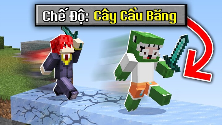 Minecraft Bedwars KHANGG Sử Dụng Cây Cầu Băng Hacker Troll Noob Team *KHANGG Đại Chiến Noob