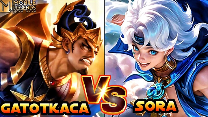 FULL WAR !! 🥵🥵Gatotkaca Vs Sora Exp Lane🔥🔥