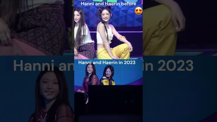HANNI AND HAERIN ALWAYS CHANGE THIS PART  😍 #bunnies  #newjeans  #shorts  #kpop