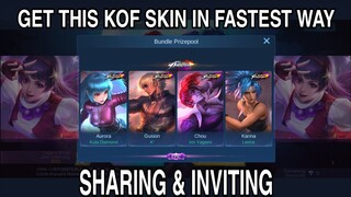 FREE KOF SKIN IN MOBILE LEGENDS! SHARE & INVITE EVENT