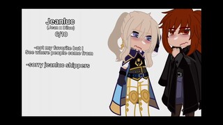 Rating genshin ships![] Pt 1?[]!My opinion![]🍃