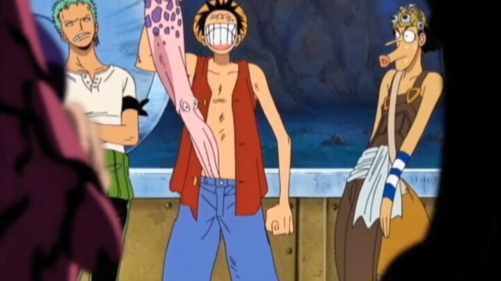 [Đảo Hải Tặc] Luffy rút con bạch tuộc ra từ trong quần?! Làm cả hội sửng sốt