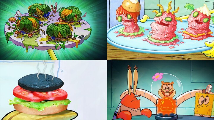 It's outrageous! SpongeBob has made so many weird Krabby Patties?