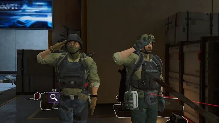 You two are threatened, just blink.