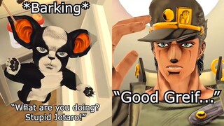 Jotaro can't even close the refrigerator