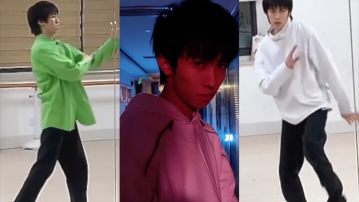 [Lin Mo] Dance audition rehearsal of "Come Thru" in the hallway—so handsome!