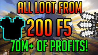 70M+ PROFIT FROM 200 F5 DUNGEON RUNS?! | Hypixel Skyblock Dungeons