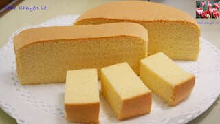 Cách làm BÁNH BÔNG LAN BƠ, Bánh Bông Lan Xốp mềm mịn thơm Bơ, Butter sponge Cake recipe Vanh Khuyen