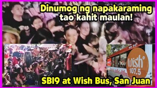 Fans di alintana ang masamang panahon, dinumog ang SB19 sa Wish Bus, San Juan!