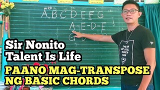 PAANO MAG-TRANSPOSE NG CHORDS | BASIC TRANSPOSITION OF MAJOR CHORDS