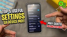 5 USEFUL SETTINGS Na Halos 12% Lang Ng ANDROID USERS Ang Nakakalam!!