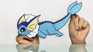 [Pokémon Paper Doll] Spring is here, everything is coming back to life, Vaporeon is so excited